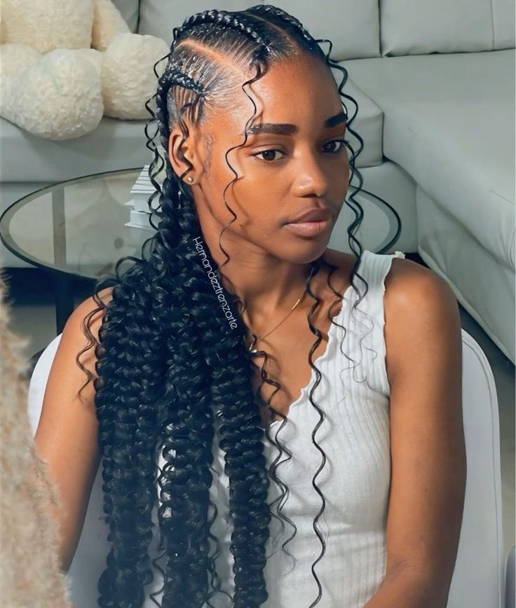 The Curly Feed-In Braid Trend: A Stunning Fusion of Texture and Style