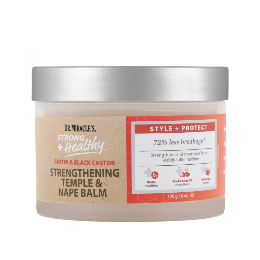 Biotin & Black Castor Strengthening Temple & Nape Balm 170g