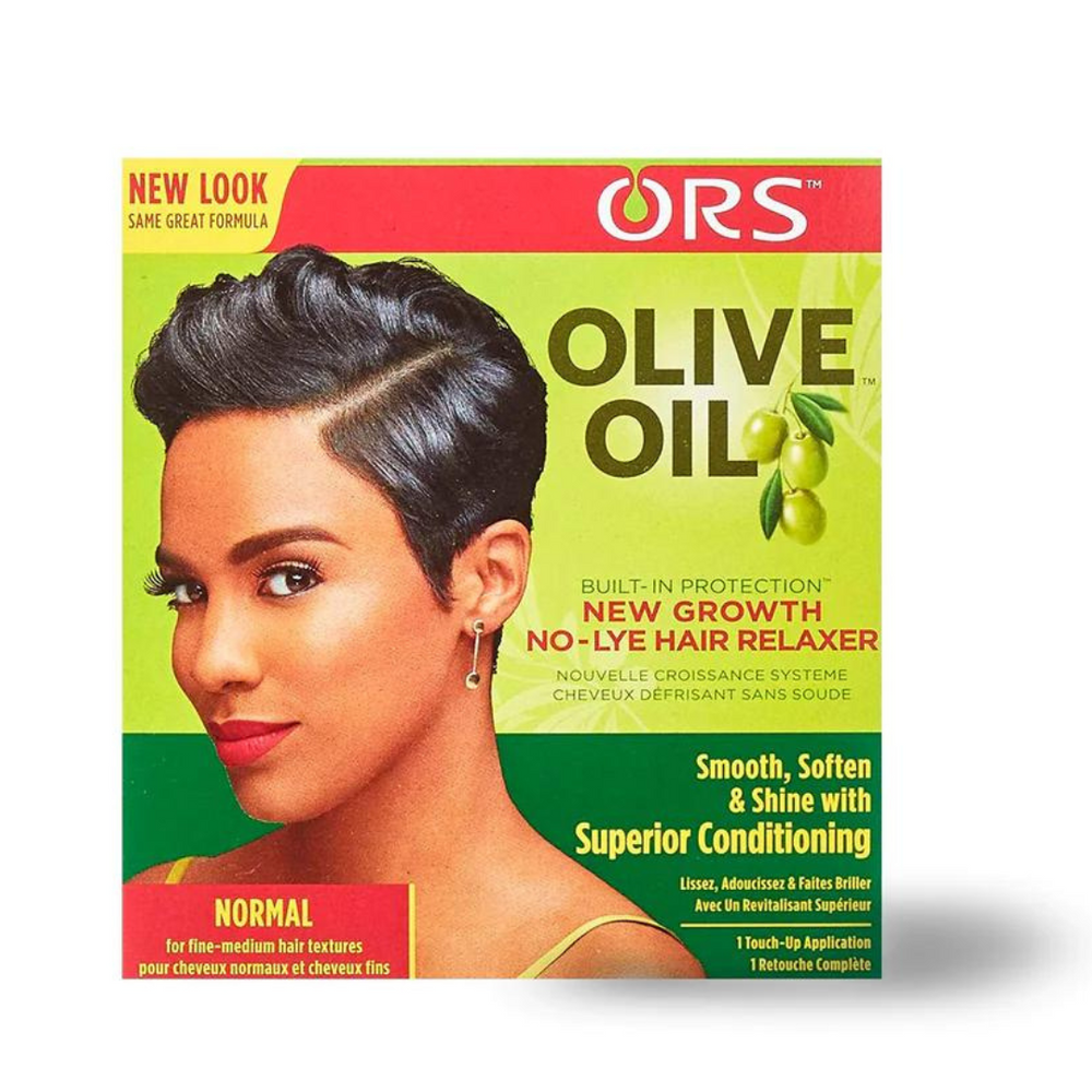 Olive Oil Built-In Protection New Growth No-Lye Hair Relaxer Kit Normal Strength