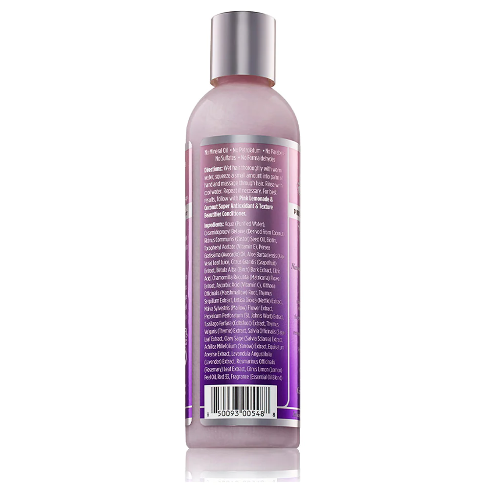 Pink Lemonade & Coconut Super Antioxidant & Texture Beautifier Shampoo 8oz